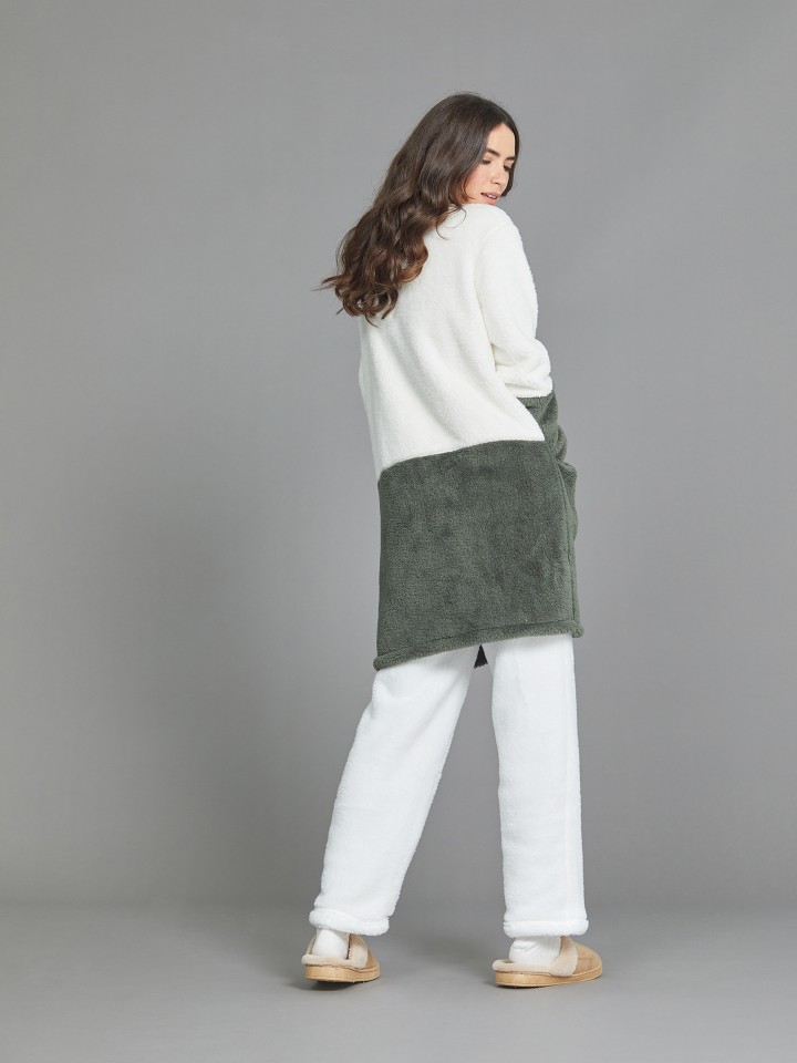 Casaco Bicolor Microplush