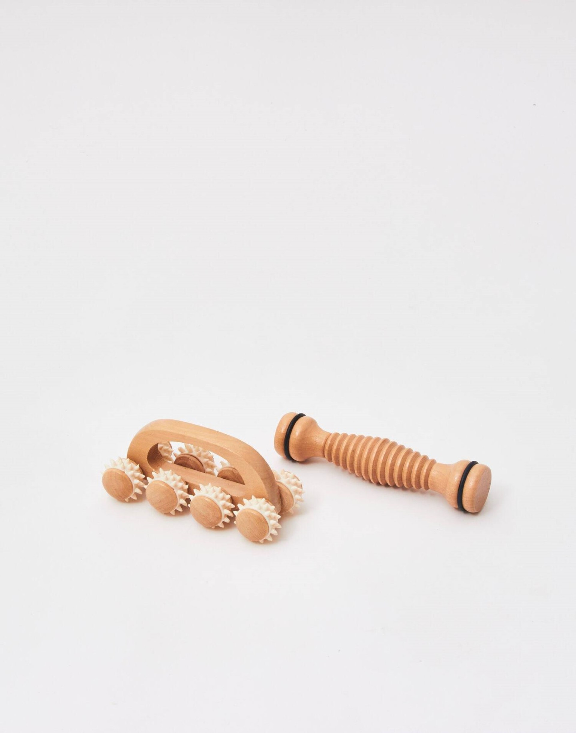 Conjunto de massagem de madeira corporal