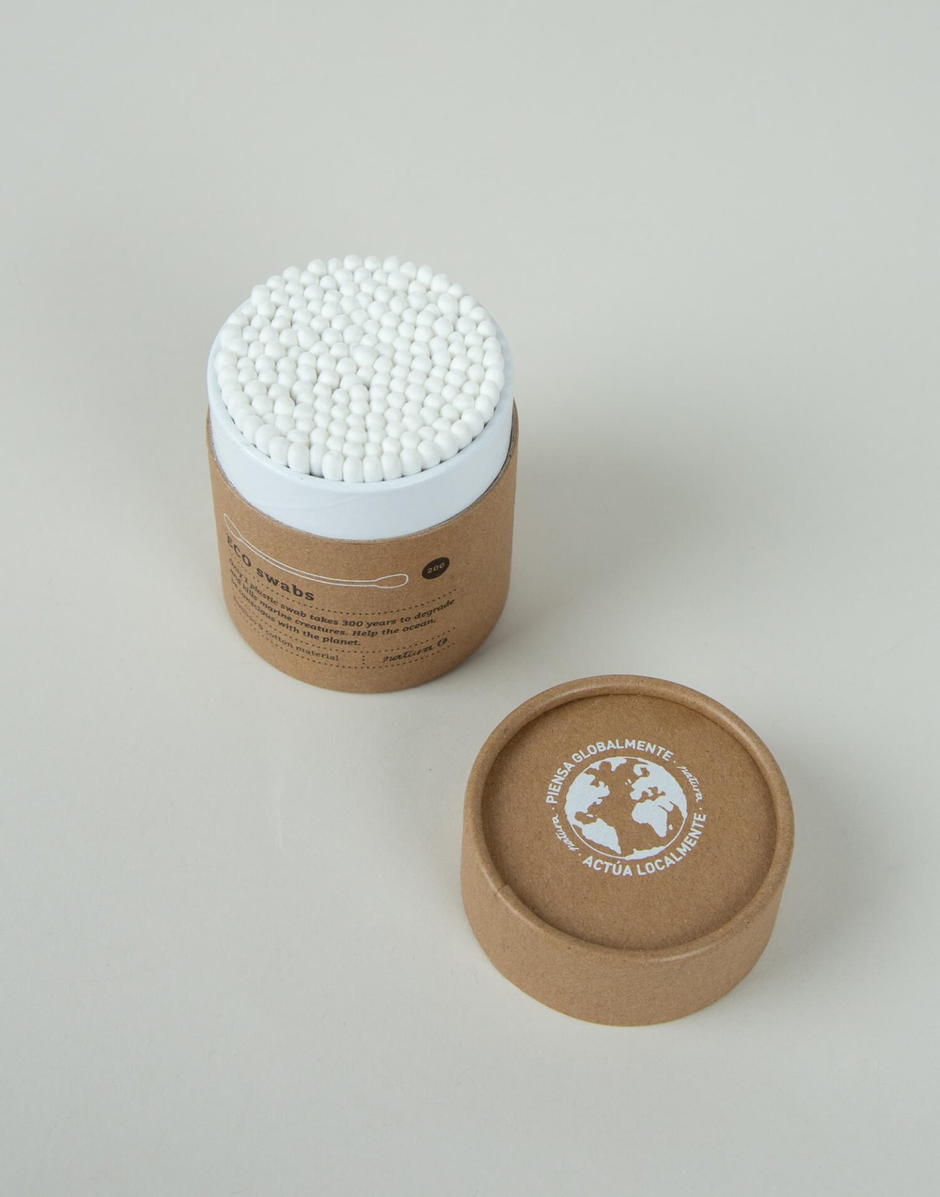 Caixa de 200 palitos de orelha de bambu