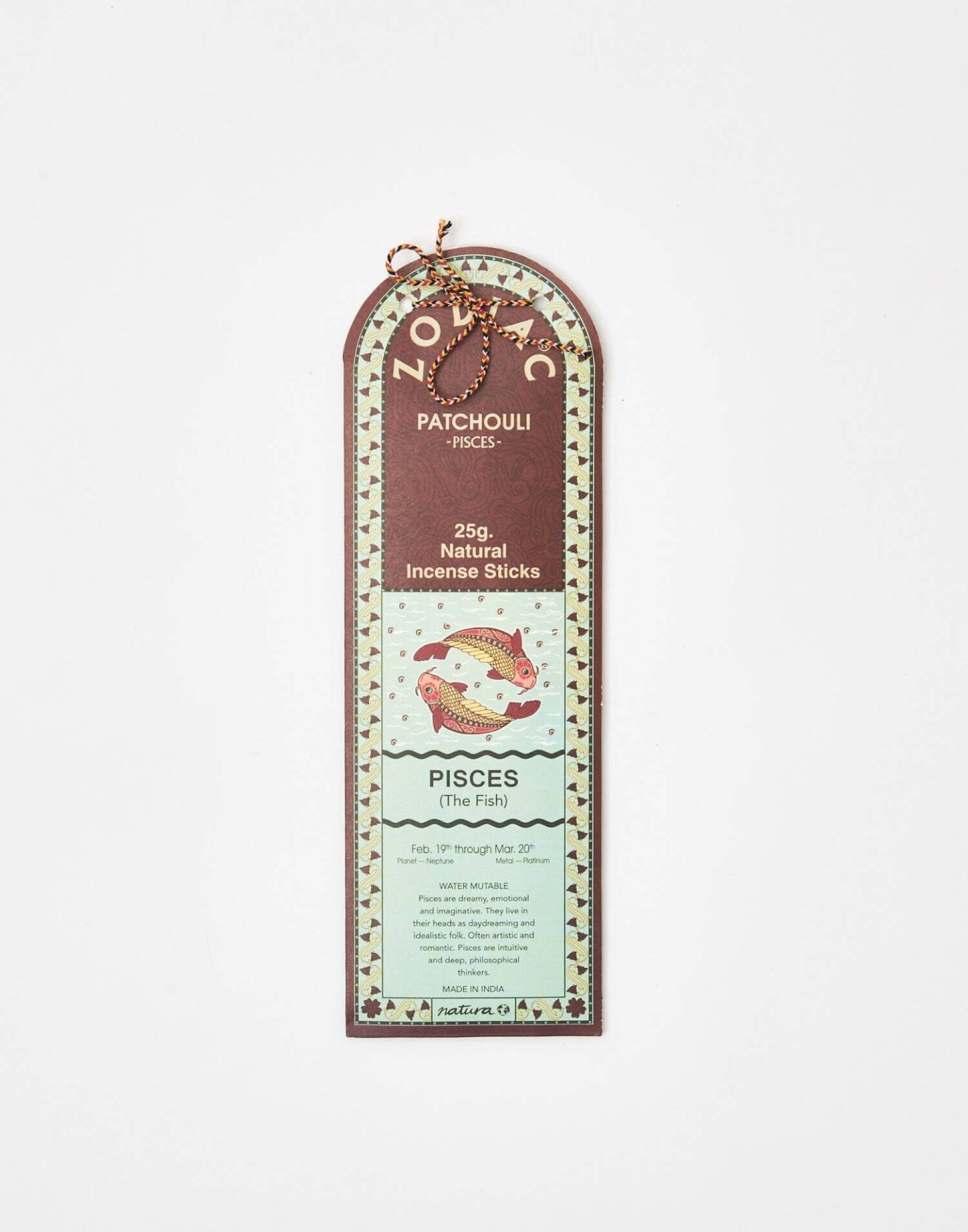 Incenso Zodíaco 25gr Patchouli