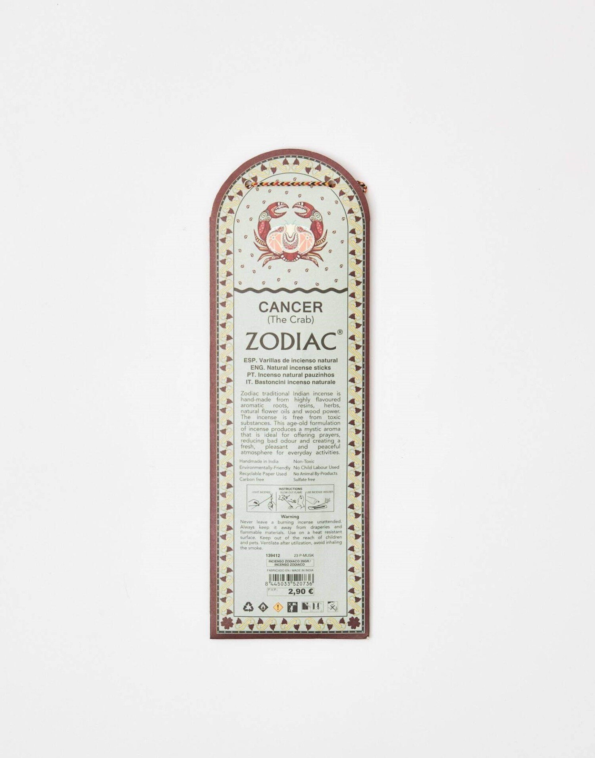 Incenso Zodíaco 25gr Musk