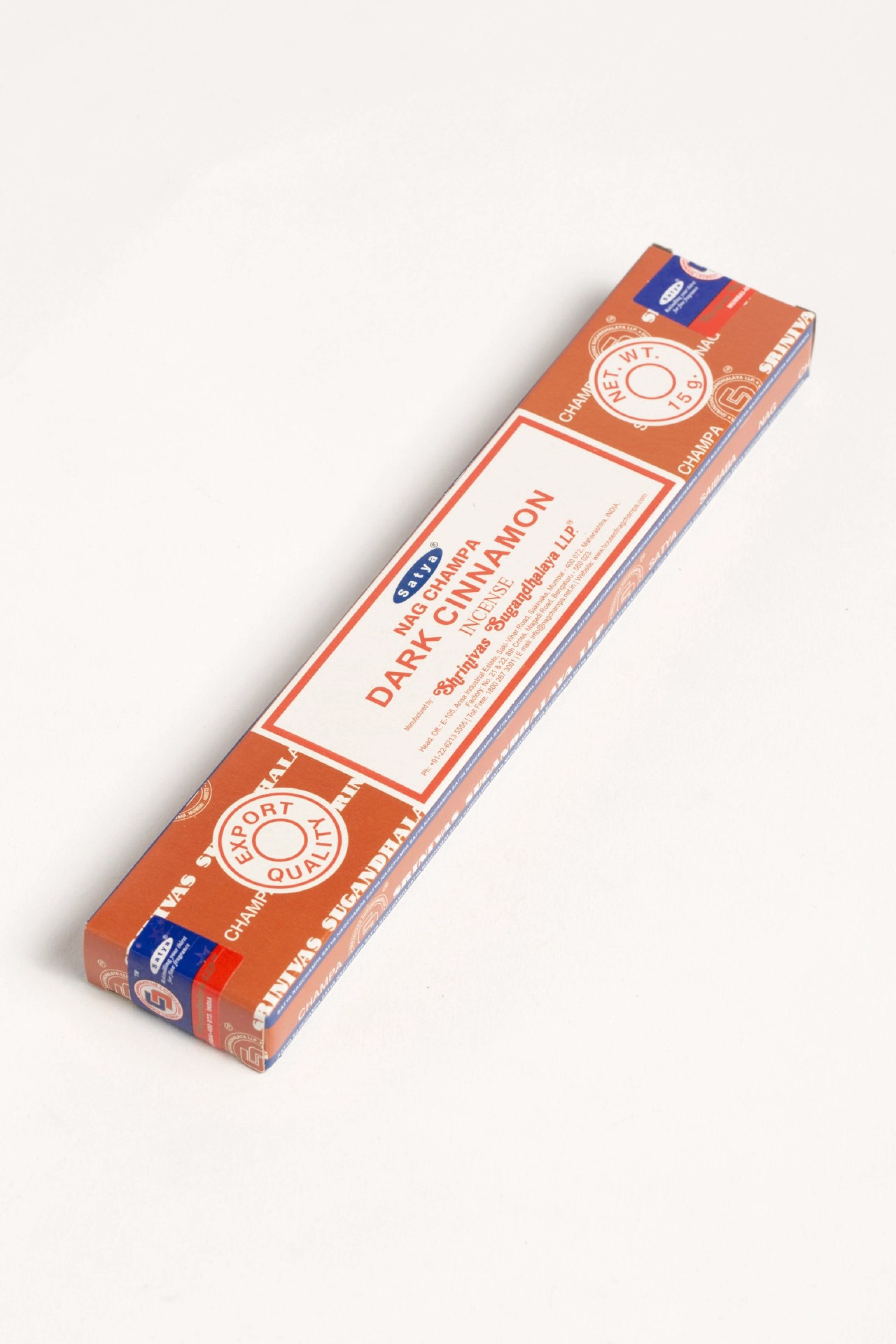 Incenso Satya Nag Champa Dark Cinnamon