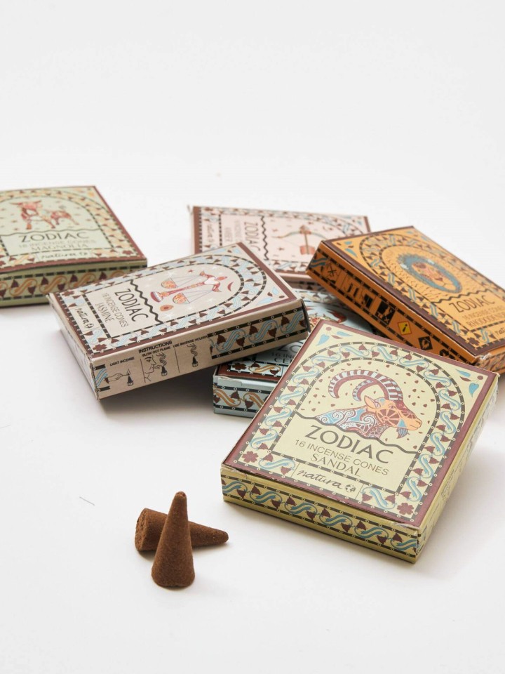 Incenso Cones Zodaco Cedar Wood