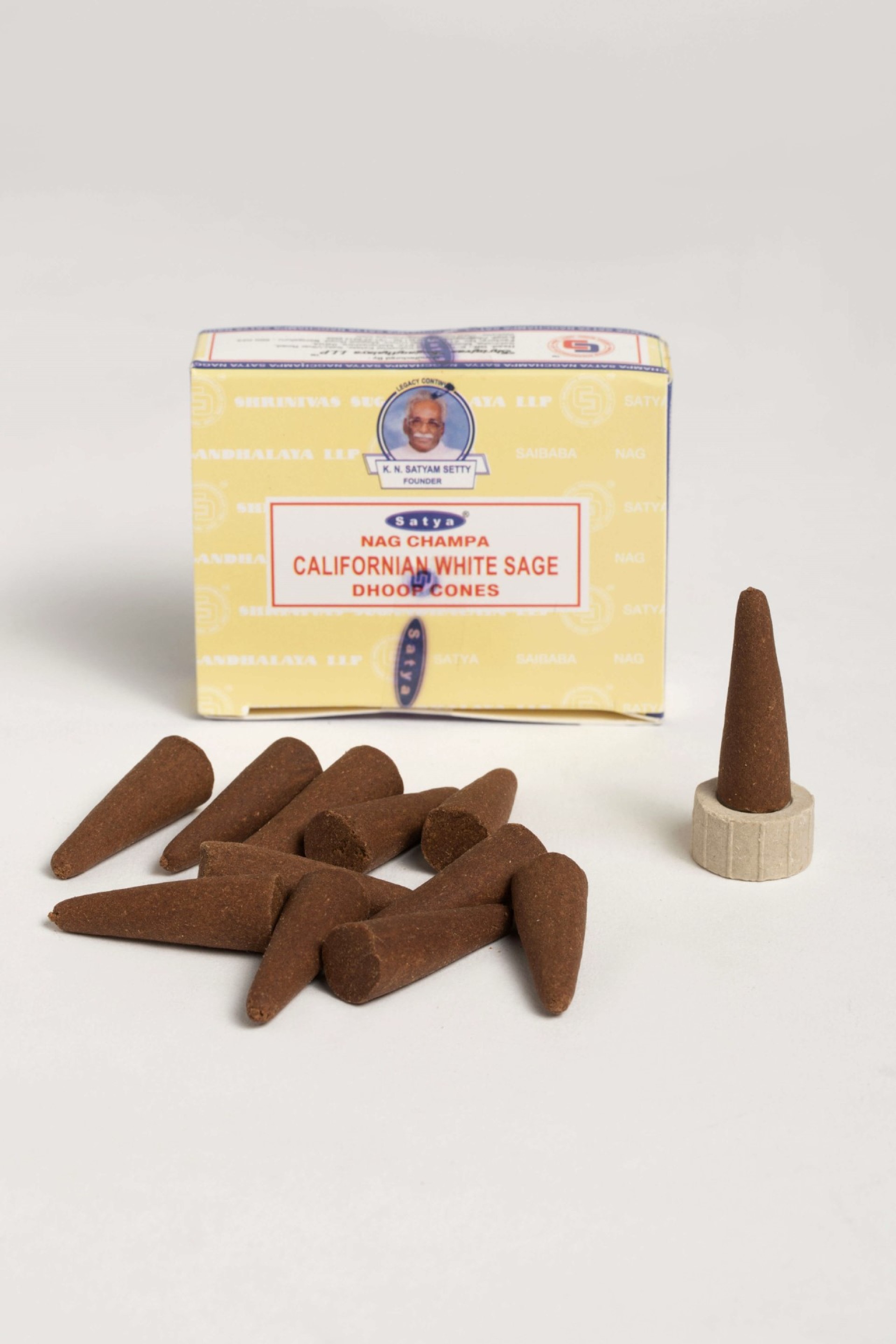 Caixa de Cones de incenso Satya California White Sage