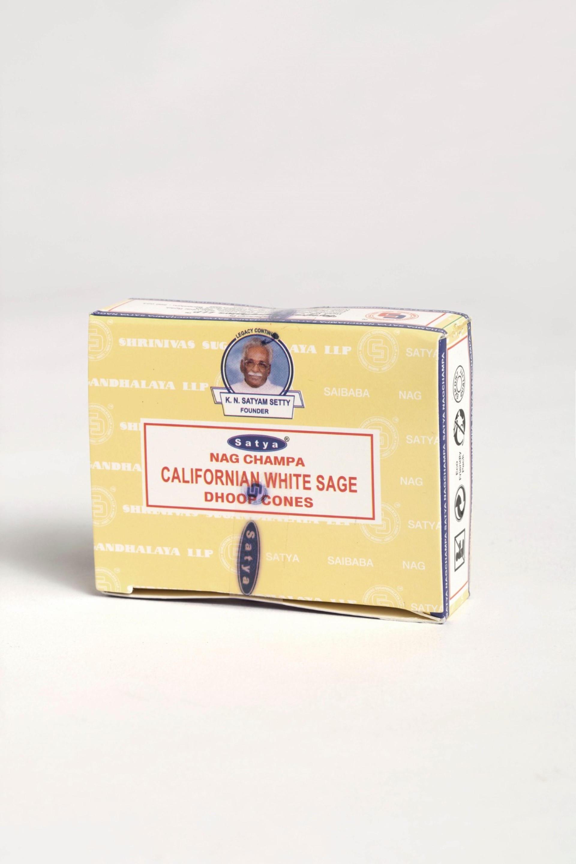 Caixa de Cones de incenso Satya California White Sage