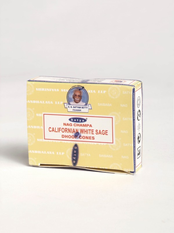 Caixa de Cones de incenso Satya California White Sage