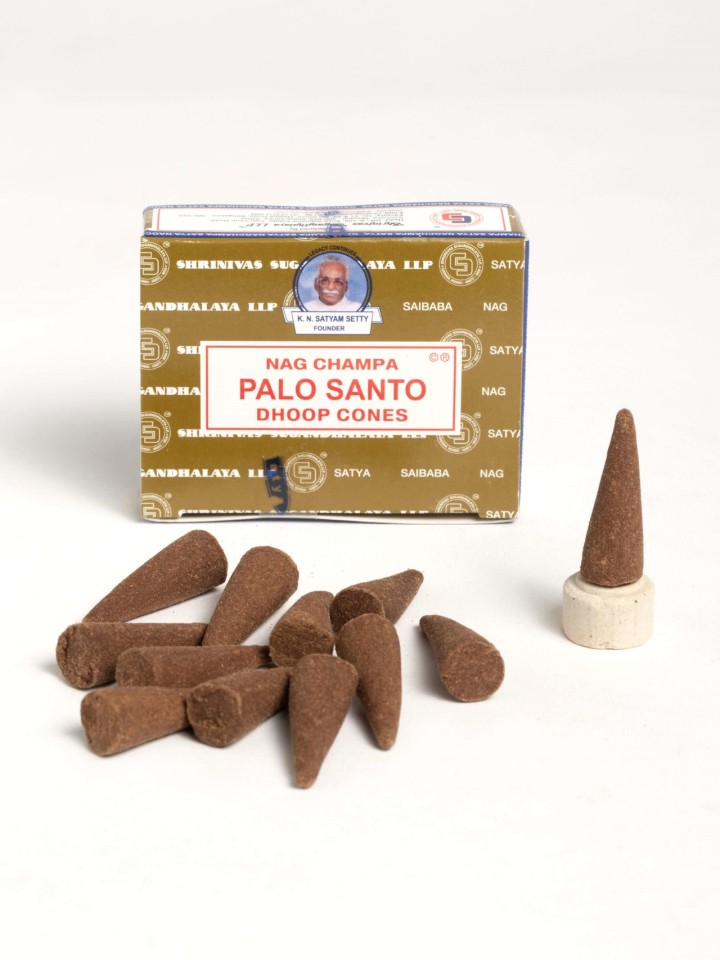 Caixa de Cones de incenso Satya Palo Santo