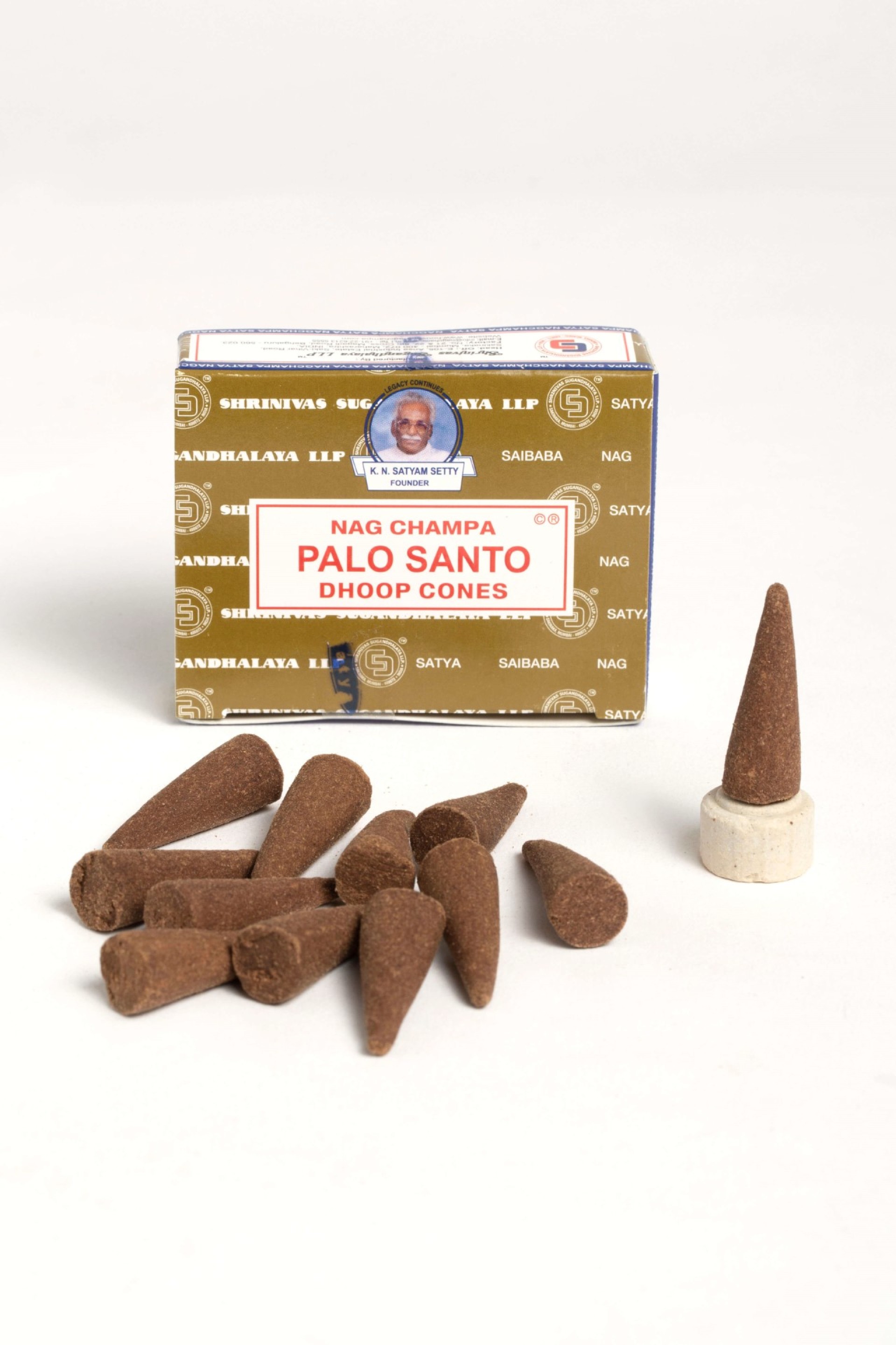 Caixa de Cones de incenso Satya Palo Santo