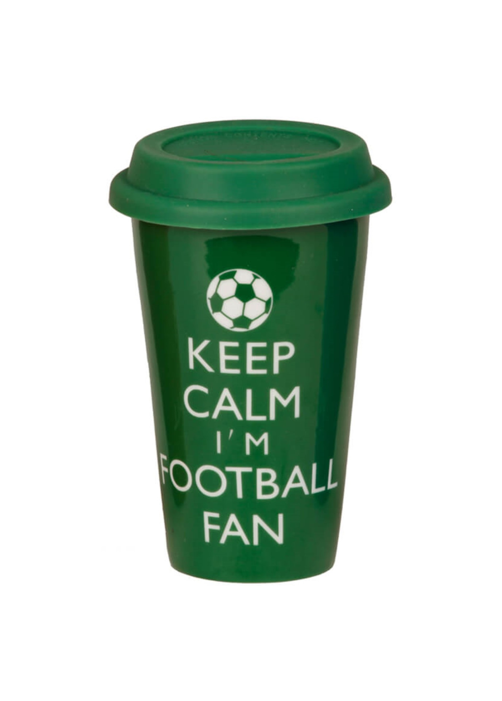 Copo porcelana com tampa de borracha