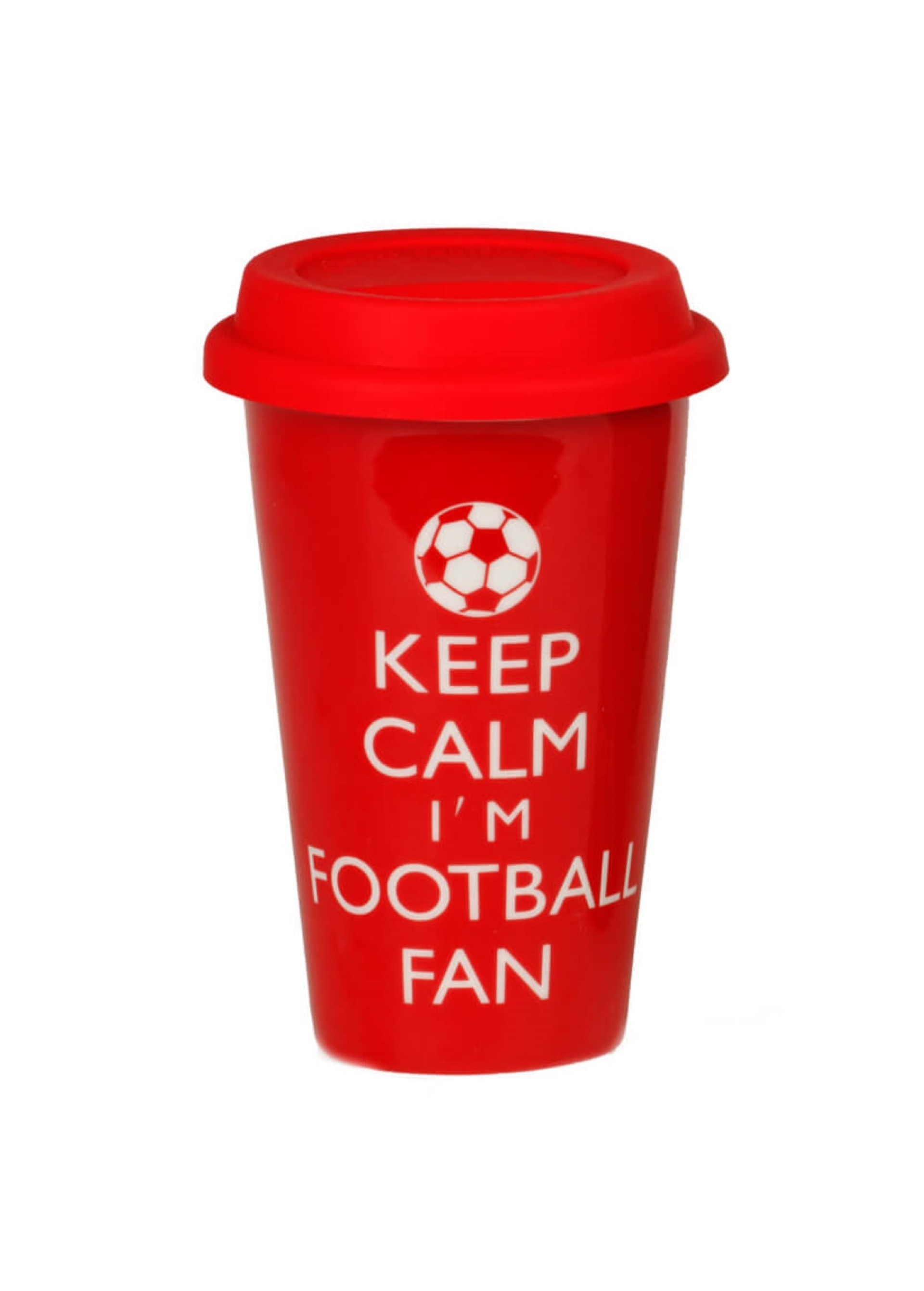 Copo porcelana com tampa de borracha