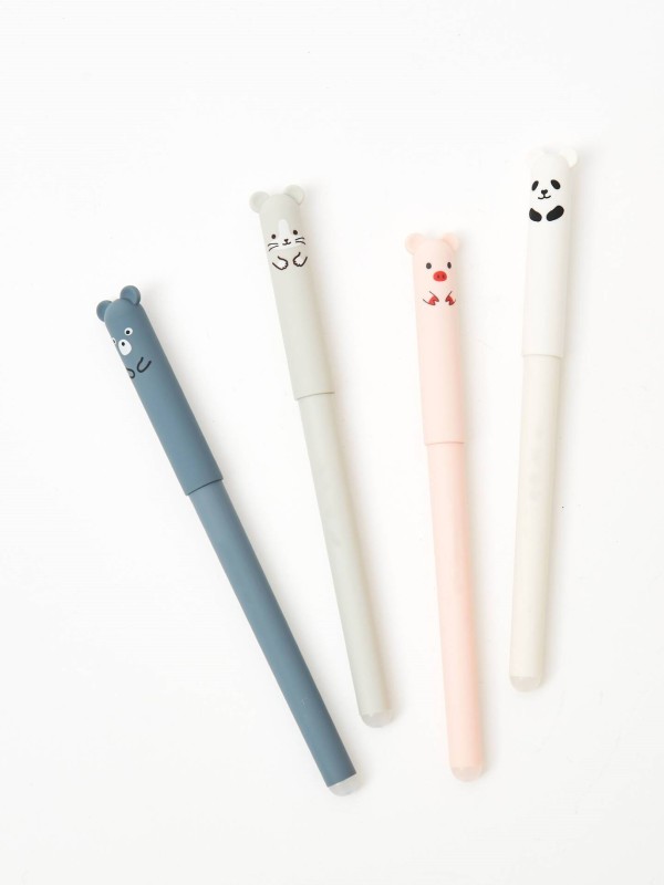 Pack de 4 canetas apagaveis Pack de 4 canetas apagaveis