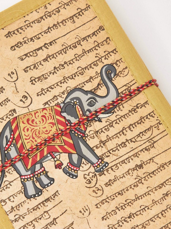 Caderno hippie Elefante