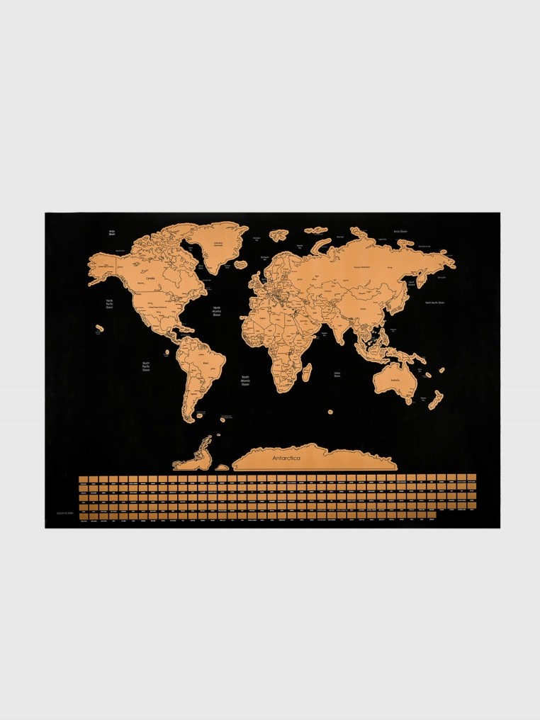 Mapa Mundo Raspadinha 82x59cm