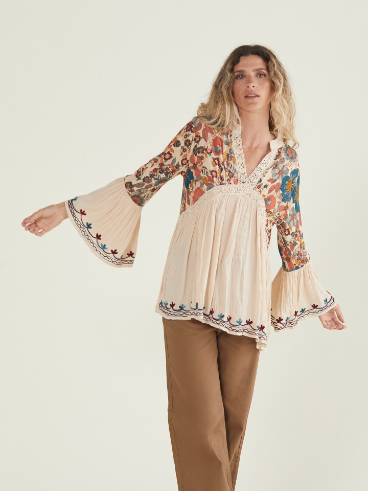 Blusa Floral 70's