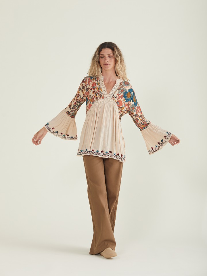 Blusa Floral 70's
