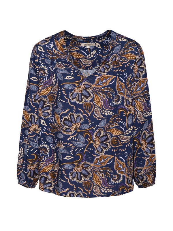 Blusa Estampada Azul Blusa Estampada Azul