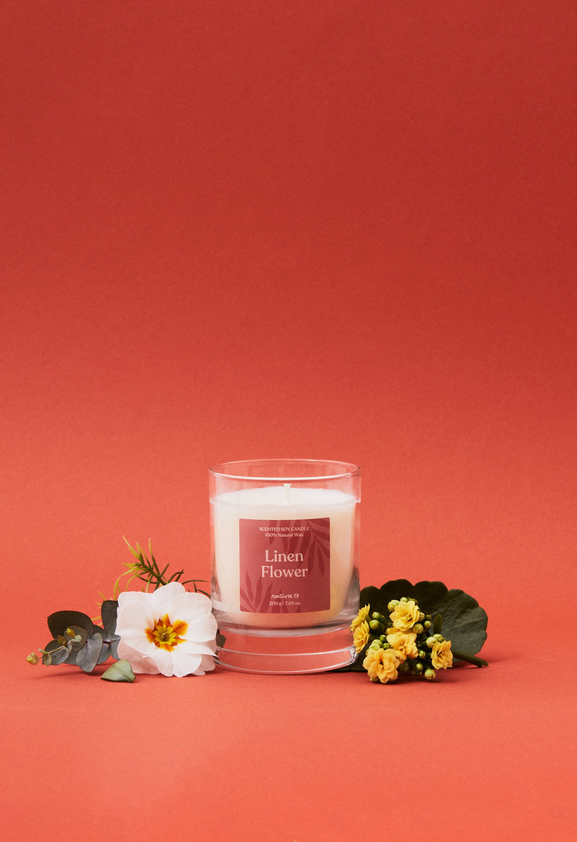 Vela Natura 200g Linen Flower
