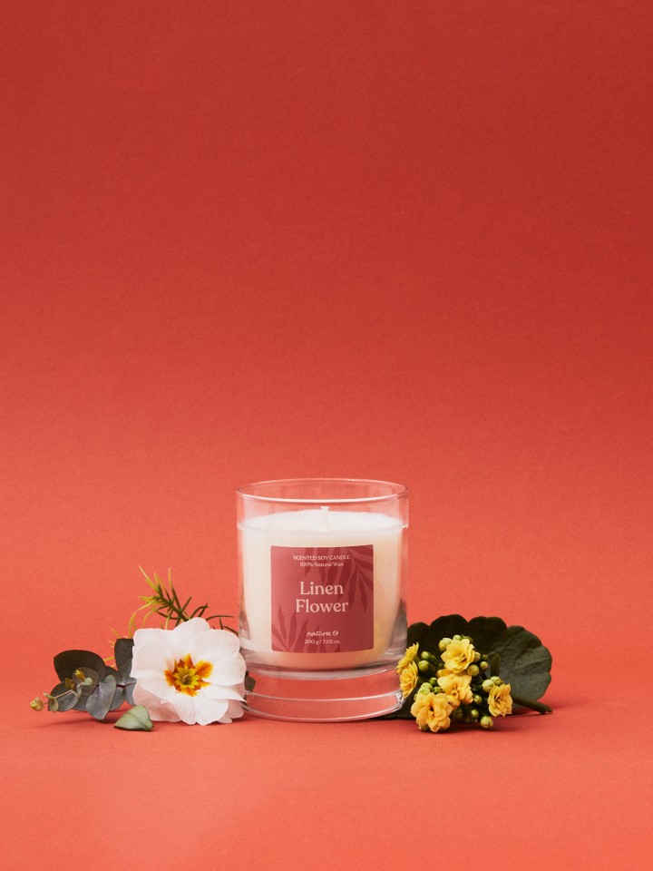 Vela Natura 200g Linen Flower