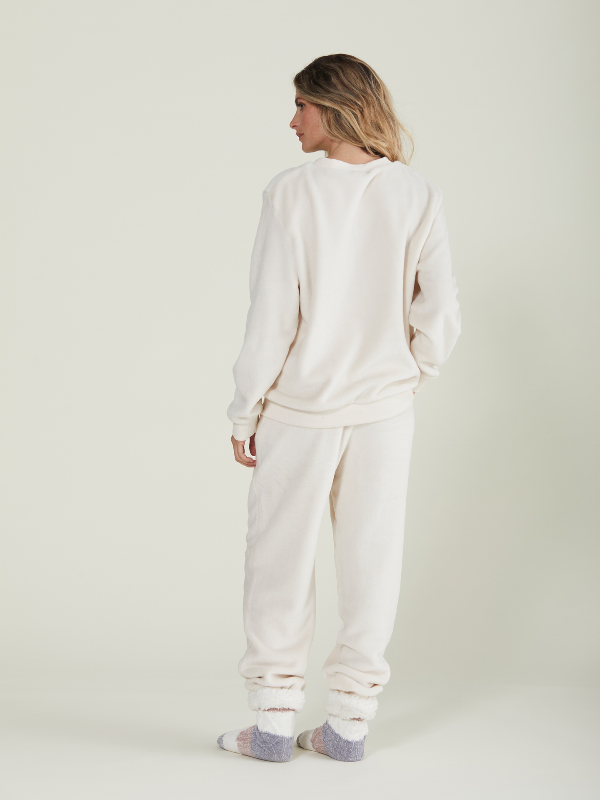 Pijama polar Branco