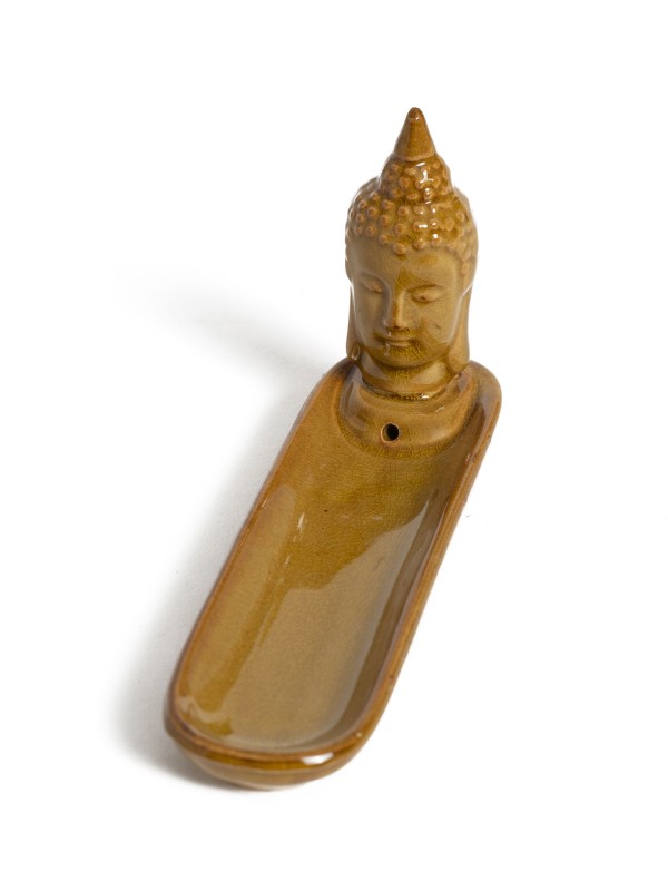 Porta-Incensos Buda Mostarda Porta-Incensos Buda Mostarda