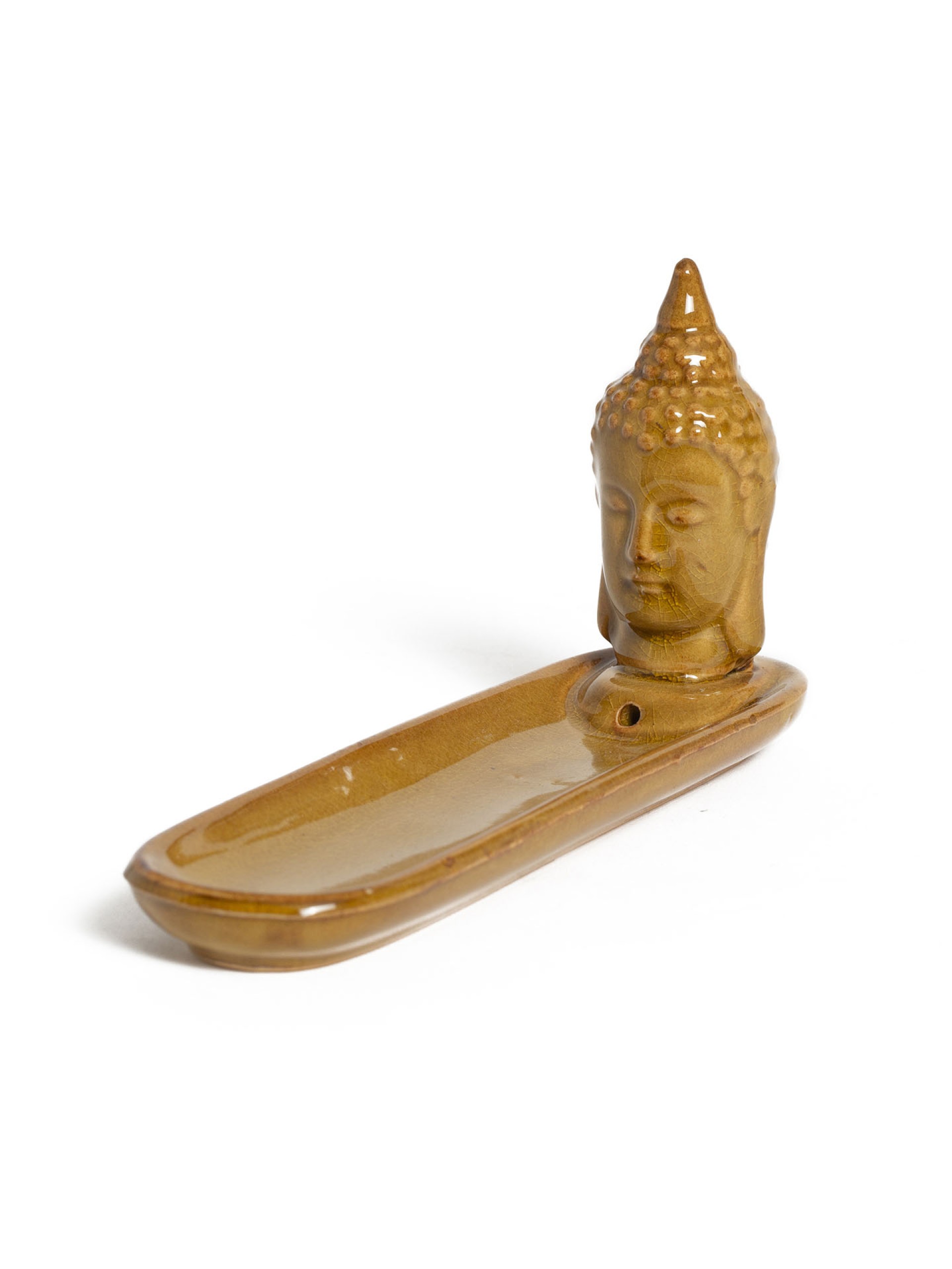 Porta-Incensos Buda Mostarda