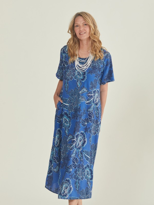 Vestido Comprido Com Padrao Floral