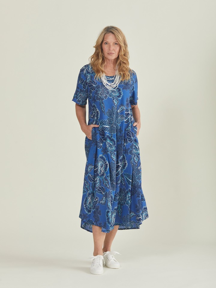 Vestido Comprido Com Padrao Floral