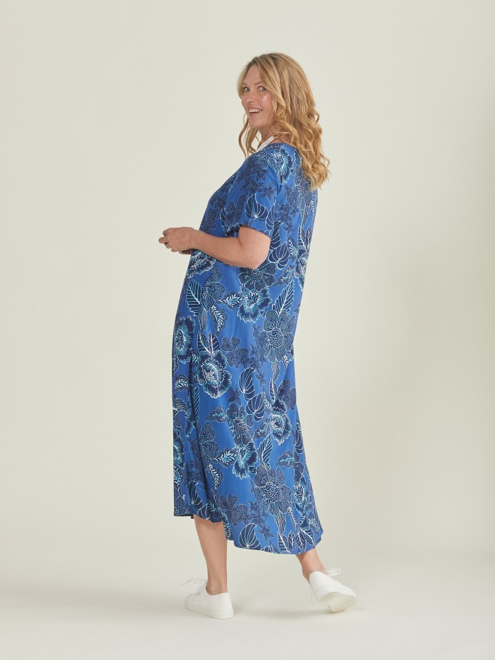 Vestido Comprido Com Padrao Floral