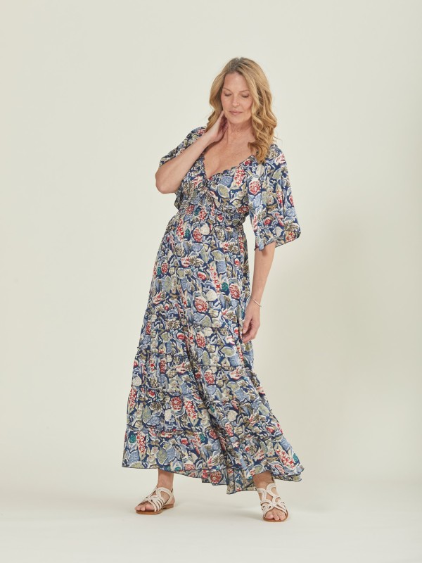 Vestido comprido estampado Vestido comprido estampado