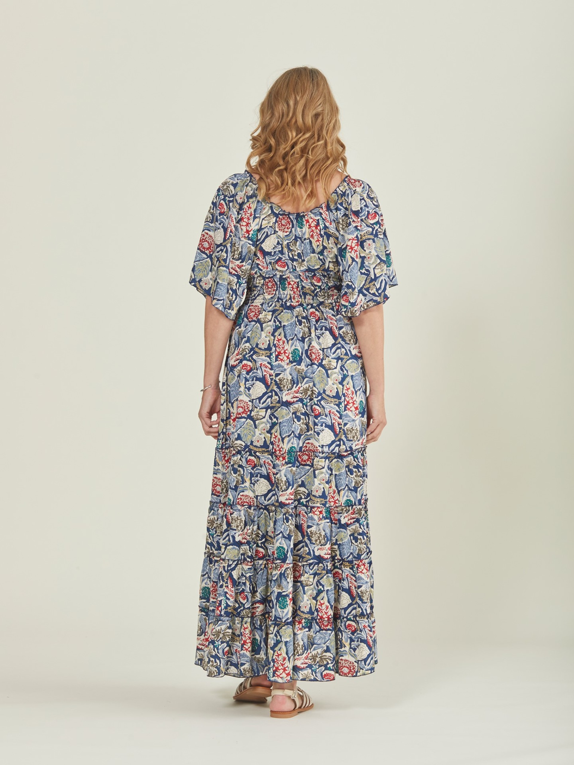 Vestido comprido estampado