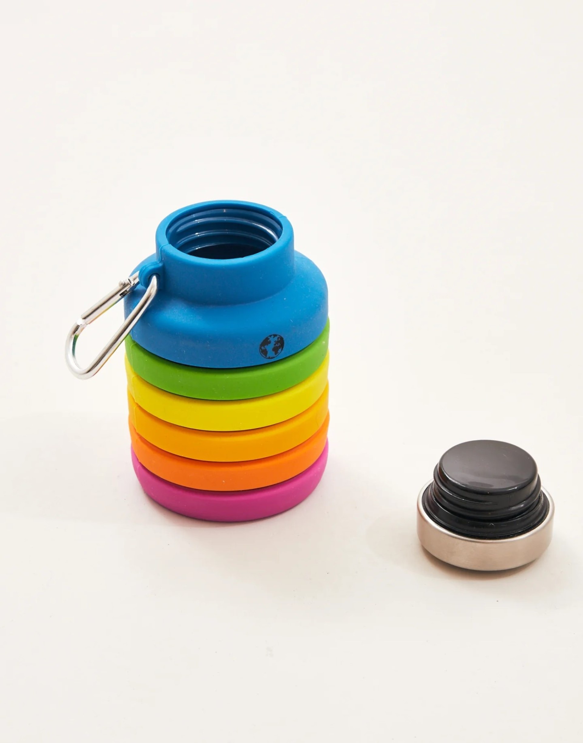 Garrafa dobravel arco-iris