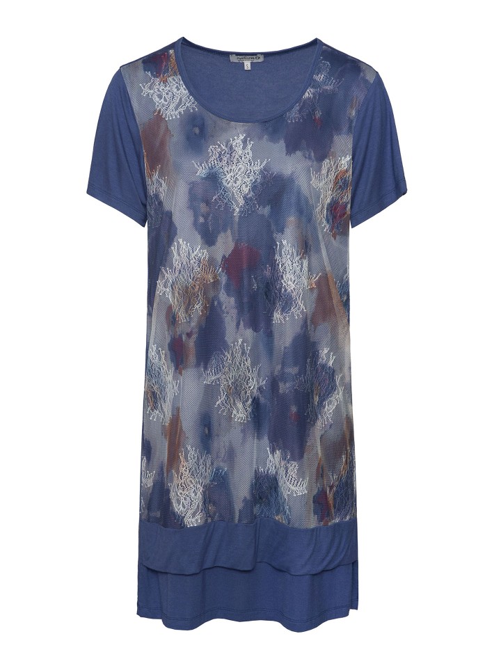 Vestido curto Com Renda