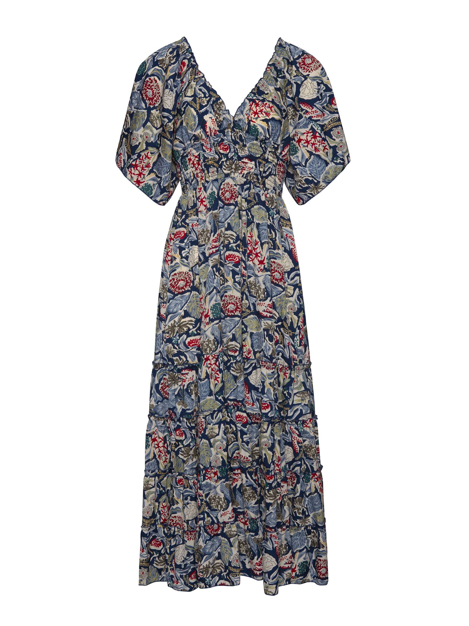 Vestido comprido estampado