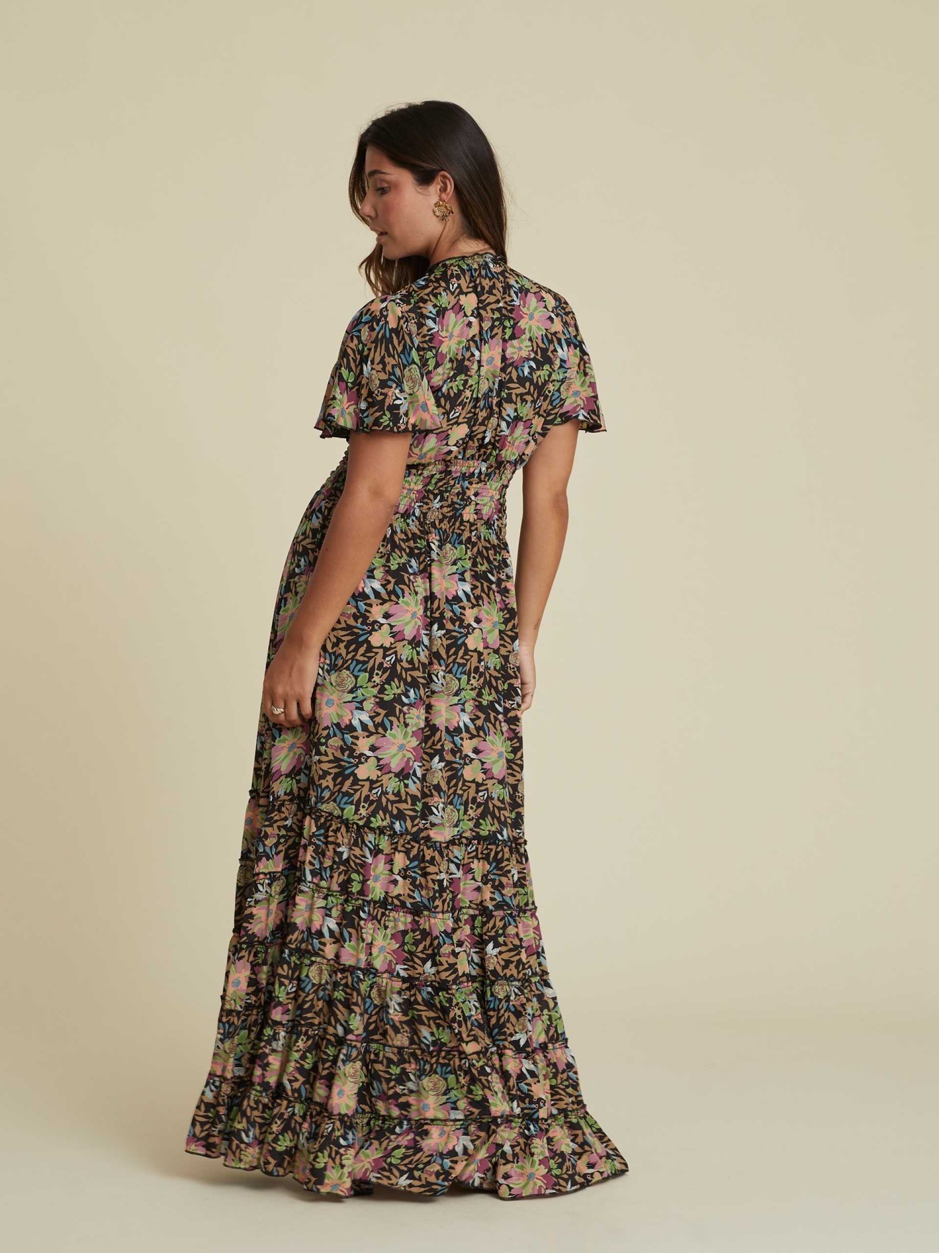 Vestido Comprido Padrao Florar Romantico