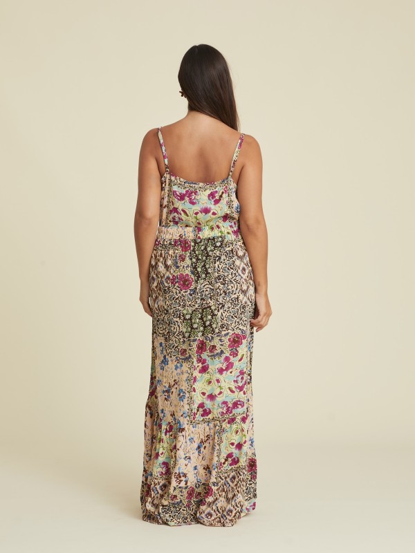 Saia Comprida Estampada