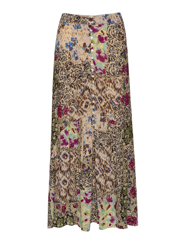 Saia Comprida Estampada