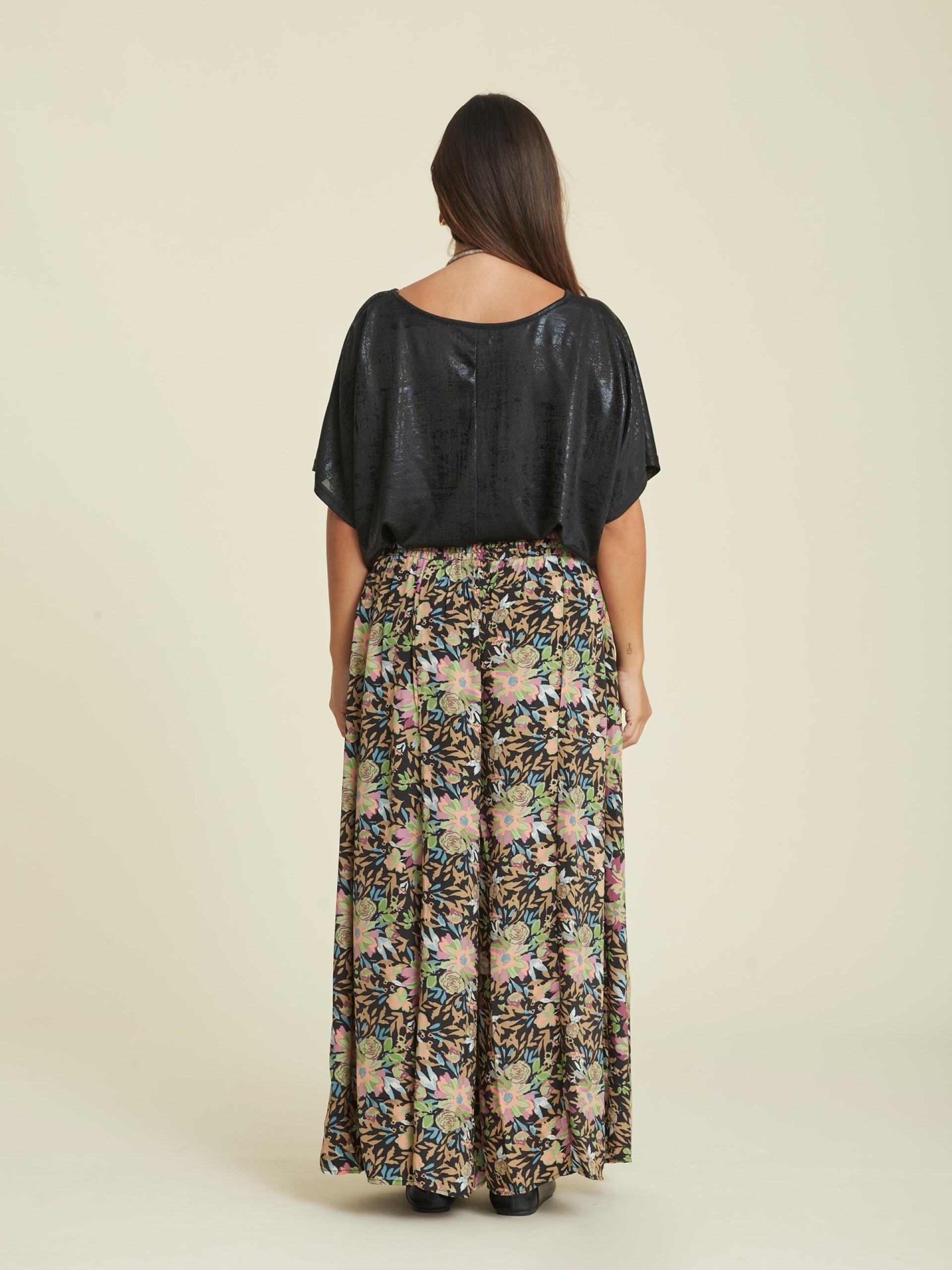 Saia-calca Com Estampado Romantico