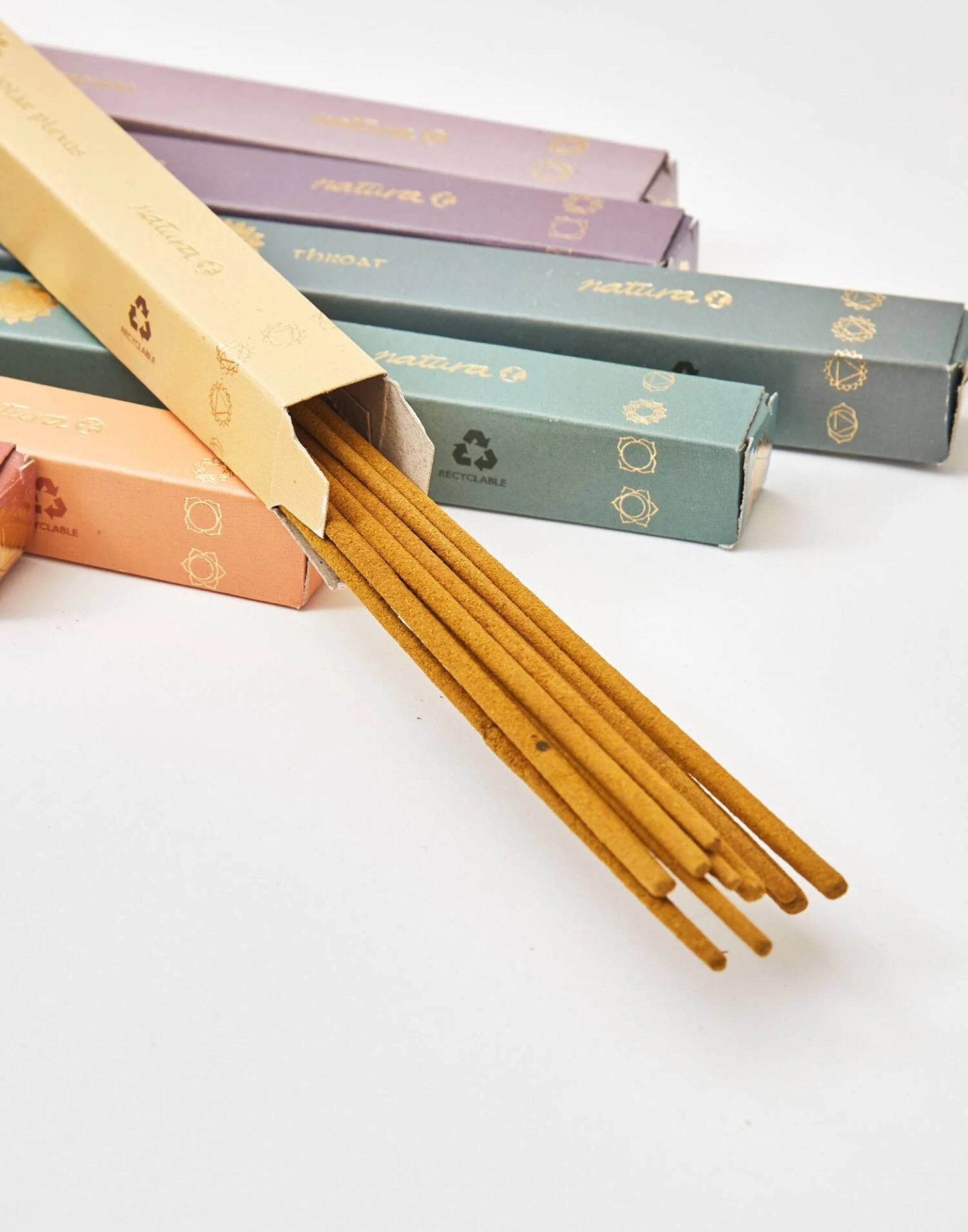 Conjunto de incenso de 7 chakras