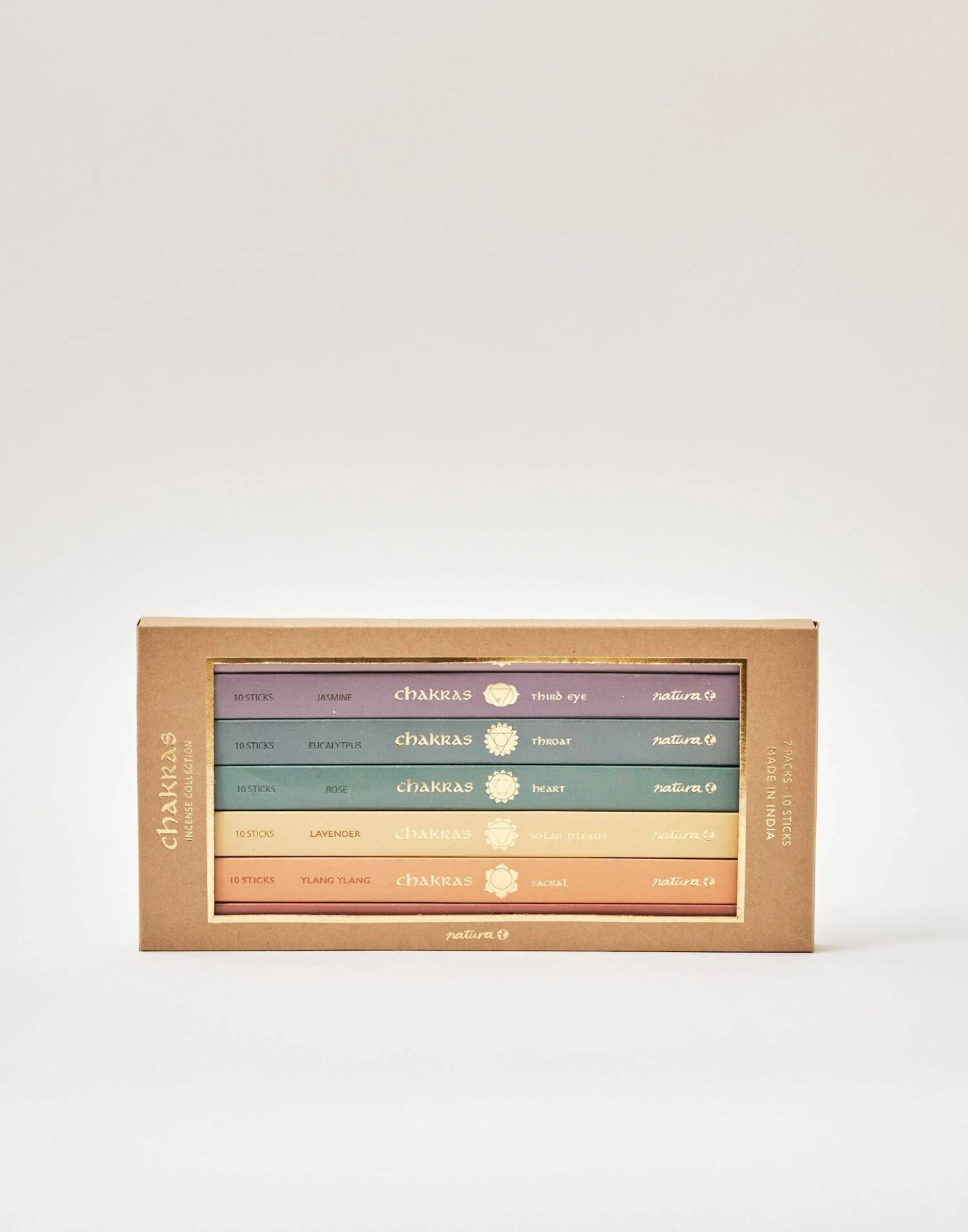 Conjunto de incenso de 7 chakras