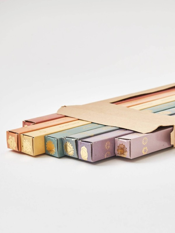 Conjunto de incenso de 7 chakras