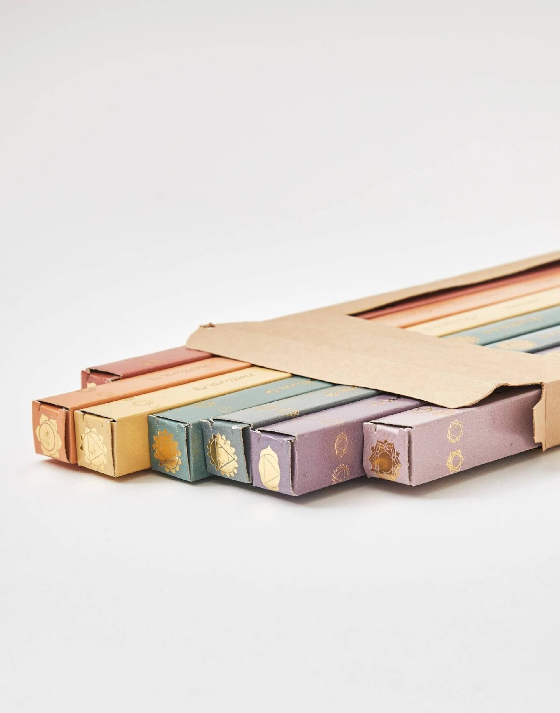 Conjunto de incenso de 7 chakras