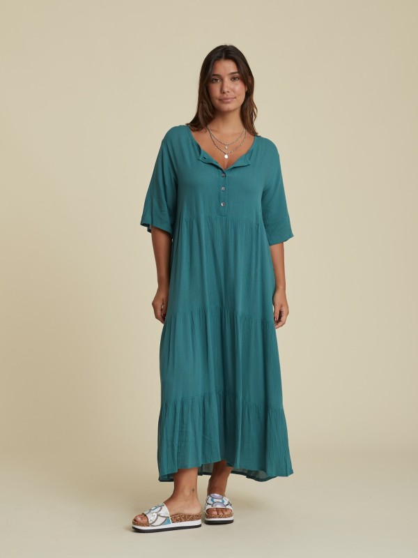 Vestido Midi Solido Vestido Midi Solido