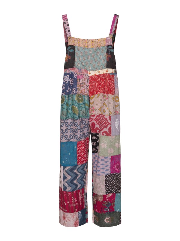 Jardineiras Compridas Patchwork Preserve