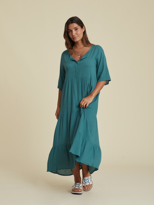 Vestido Midi Solido Vestido Midi Solido
