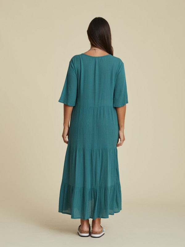 Vestido Midi Solido Vestido Midi Solido