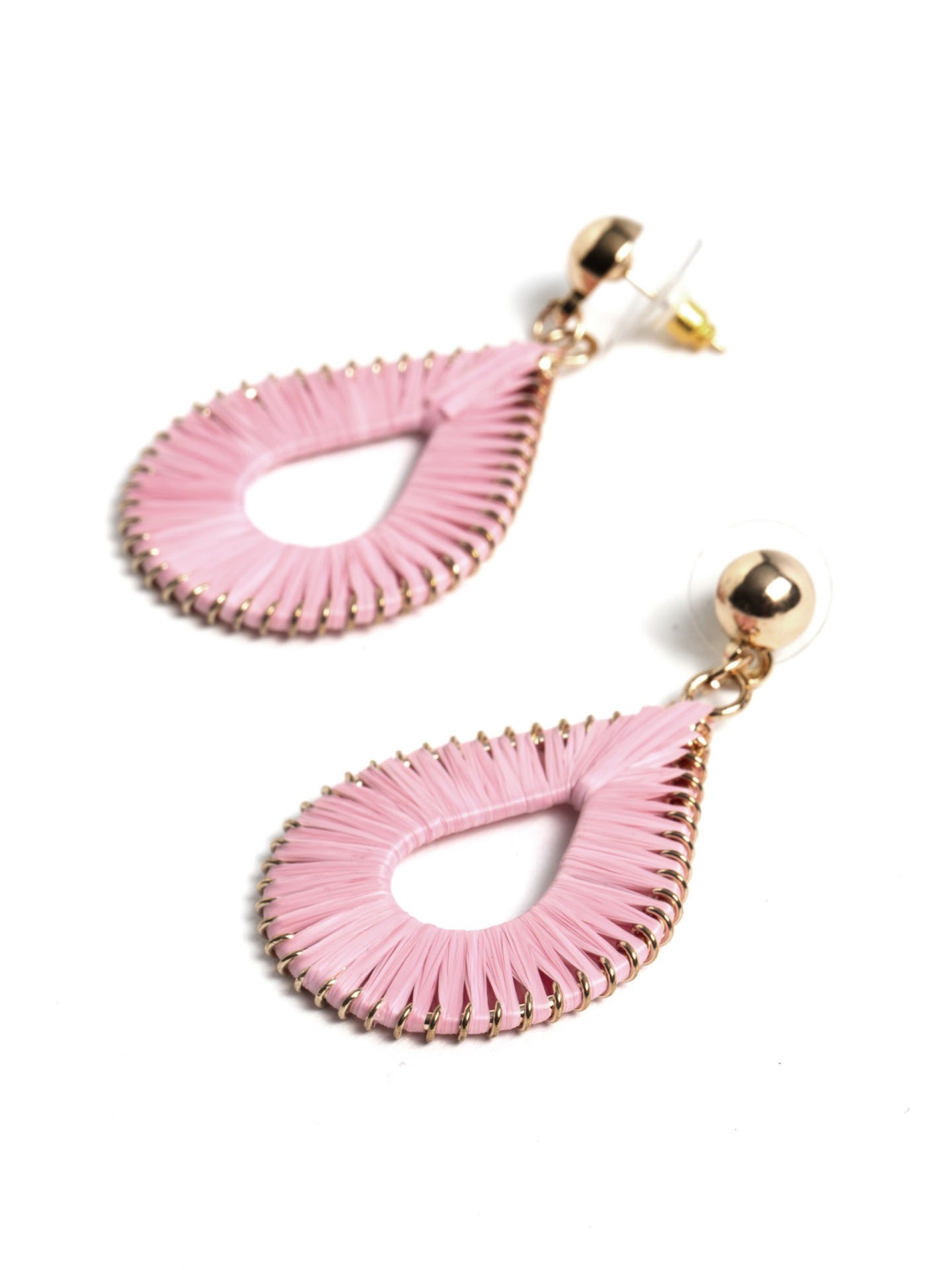 Brincos Rosa Gota