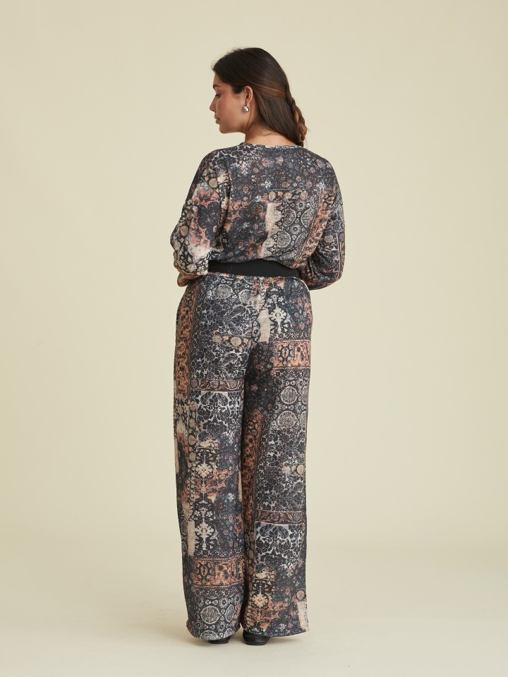 Calcas Corte Direito Patchwork