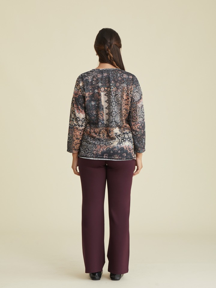 Blusa Malha Estampada