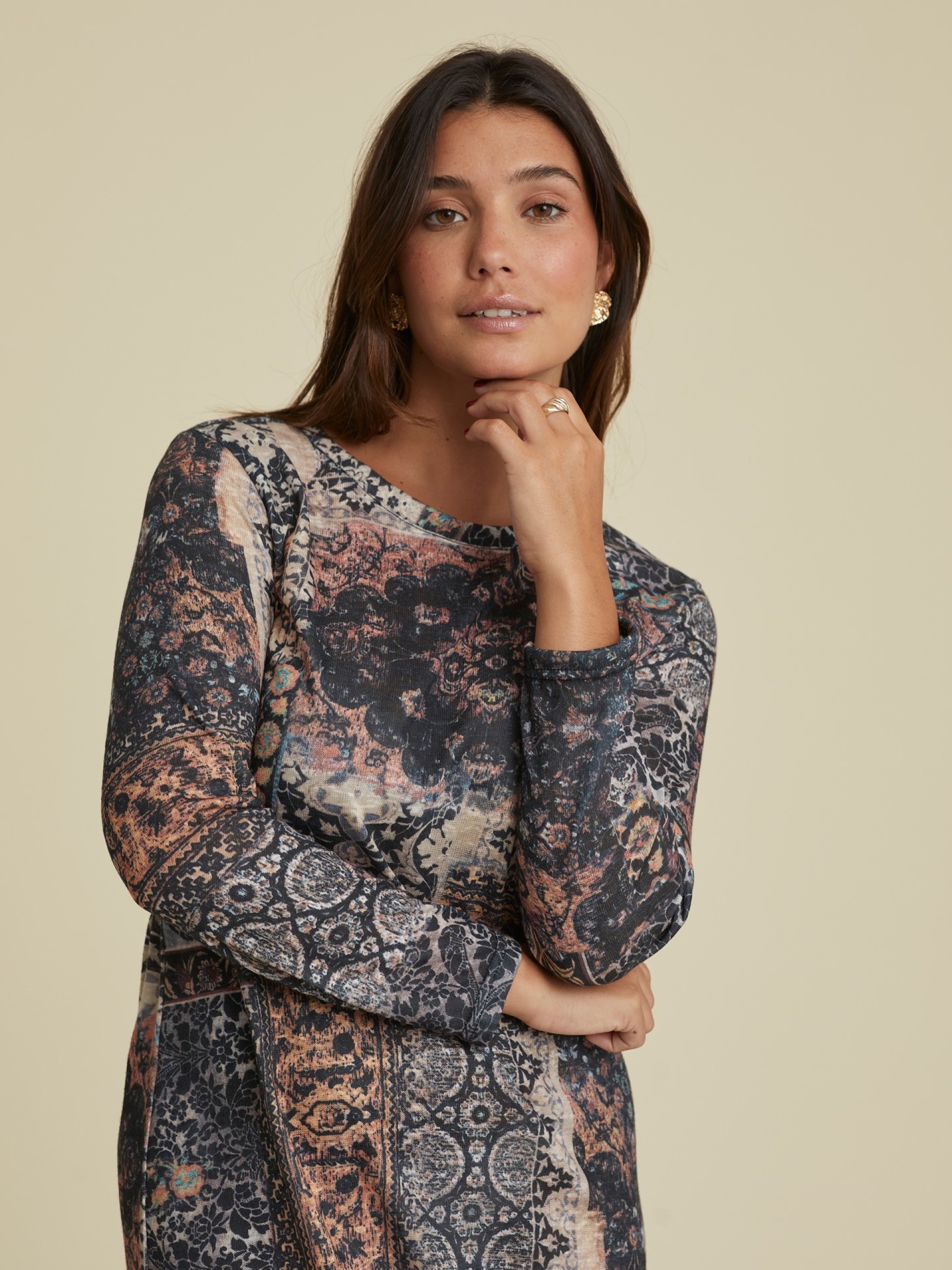 Vestido Corte Direito Patchwork