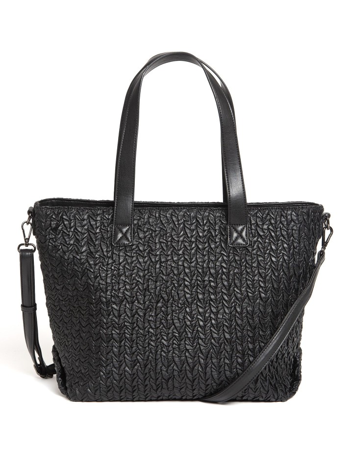 Mala Shopper Com Material Texturado